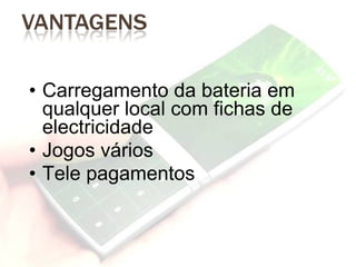 Carregamento da bateria em qualquer local com fichas de electricidade Jogos vários Tele pagamentos 