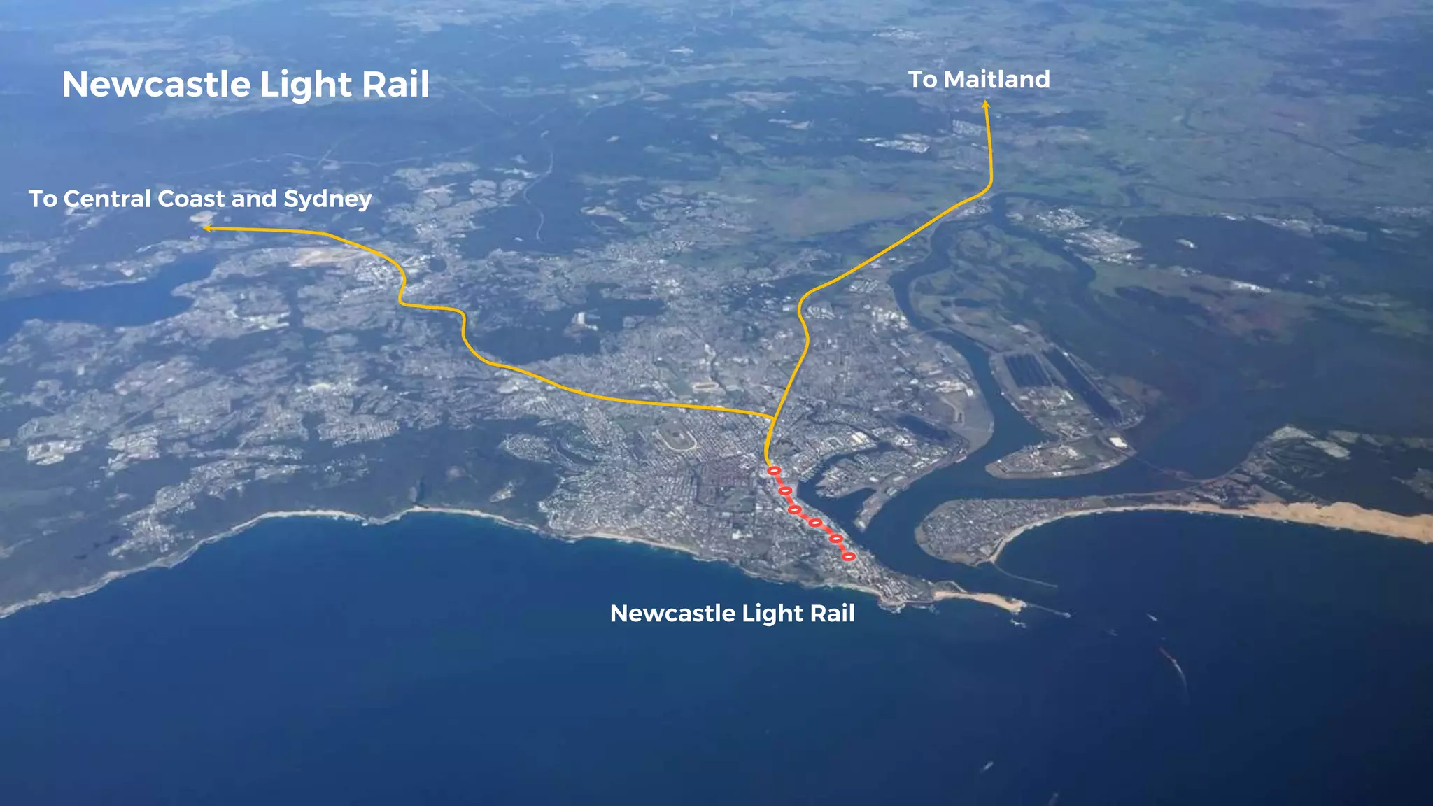 To Central Coast and Sydney
To Maitland
Newcastle Light Rail
Newcastle Light Rail
 