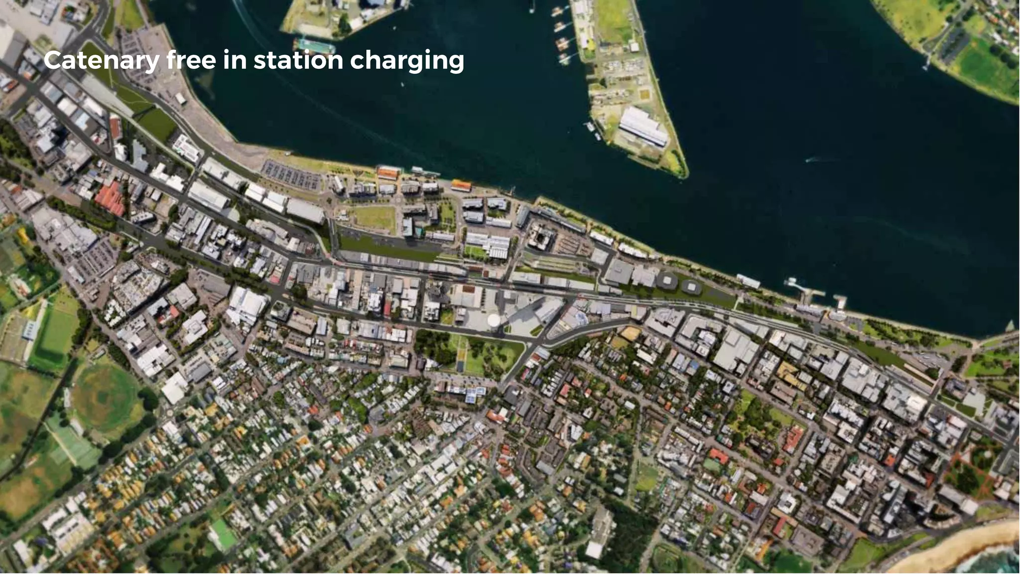 Catenary free in station charging
 