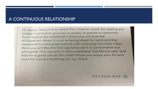 A CONTINUOUS RELATIONSHIP
 