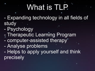 Tlp Computer Model TLP presentation | PPT