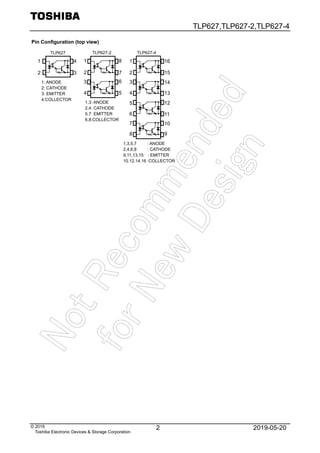 Original Opto TLP627 P627 627 DIP-4 New | PDF