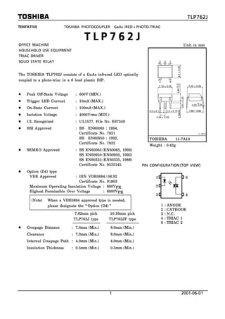 Original Opto TLP762 P762 762 DIP-5 New | PDF