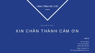 Hồ Sơ Mời Tài Trợ: Hành Trình Mơ Ước