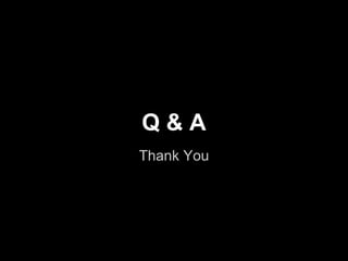 Q&A
Thank You
 