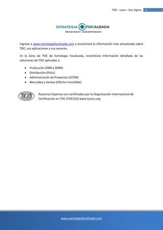 TOC + Lean + Seis Sigma | PDF