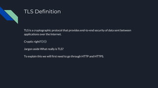 TLS - Transport Layer Security | PPTX