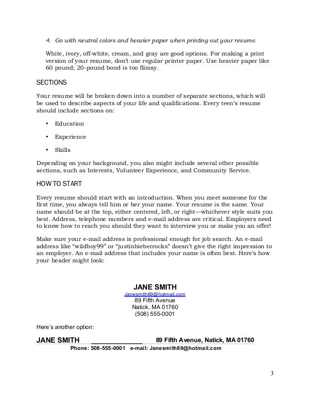 guide resumes