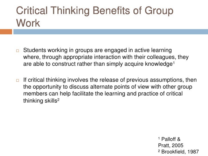 Benefits Of Critical Thinking