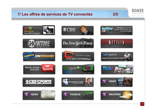 7/ Les offres de services de TV connectée   3/5




                                                  17
                                                  17
 