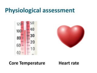 Physiological assessment




 Core Temperature   Heart rate
 