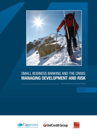 Small BuSinESS Banking and thE CRiSiS:
Managing developMent and risk
                       World Retail Banking Report Special Edition



                                                    2010
 