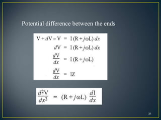 31
Potential difference between the ends
 