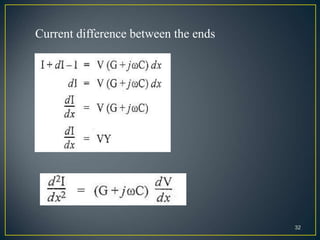 32
Current difference between the ends
 
