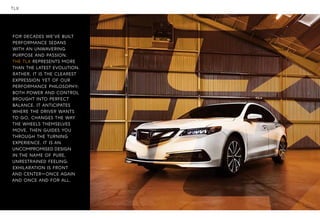 2015 TLX Brochure Neil Huffman Acura At Oxmoor | PDF