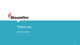 12
Thank you
Chad Schexnayder
 