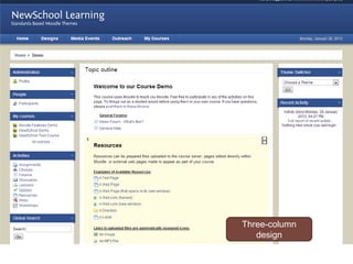 Three-column
   design
 