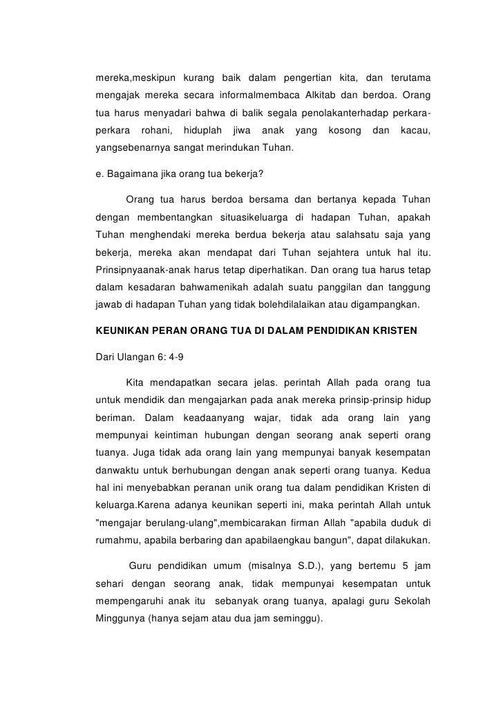 Makalah Kehidupan Beragama Di Lingkungan Keluarga