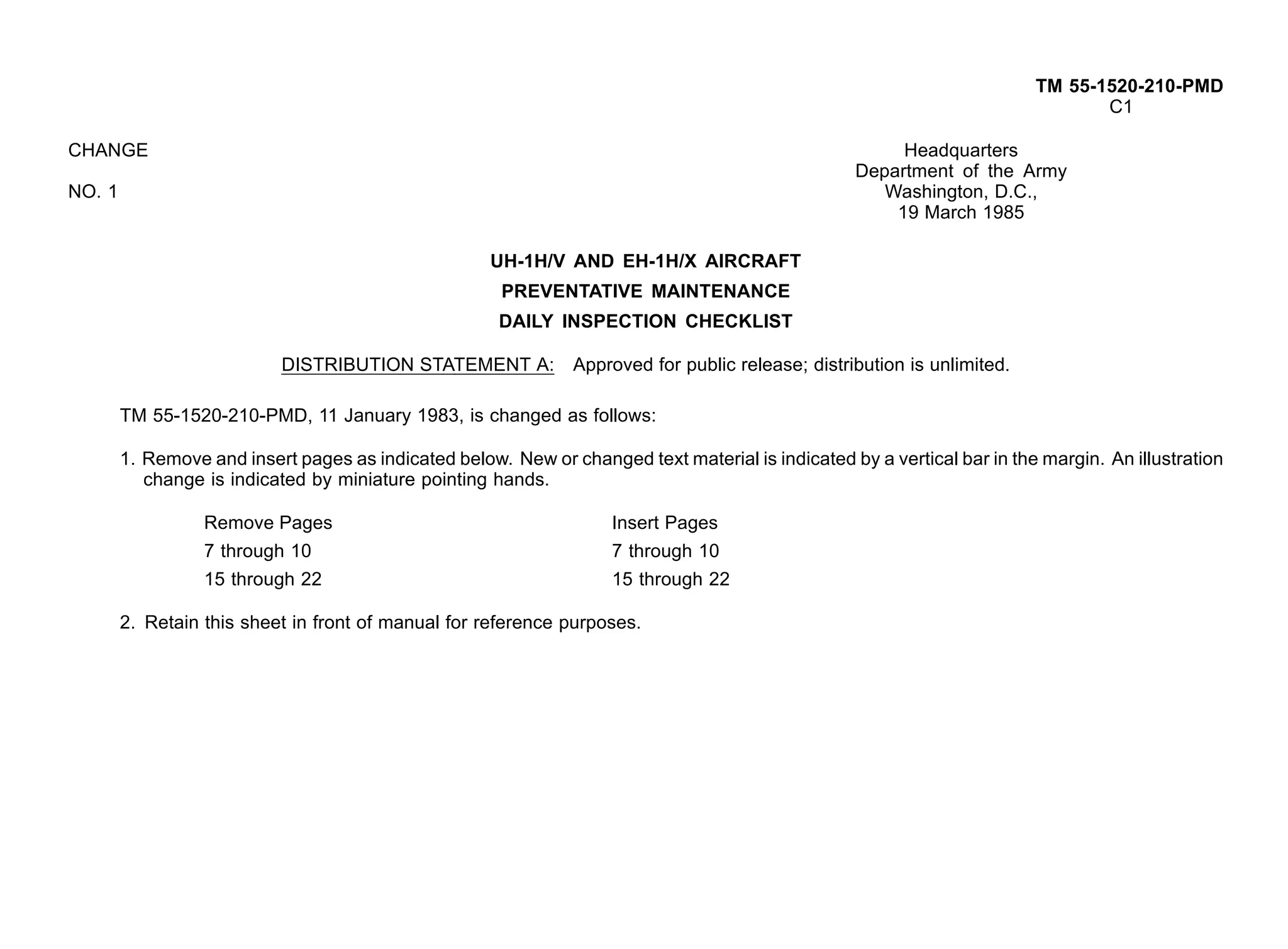 Tm 55-1520-210-PMD | PDF