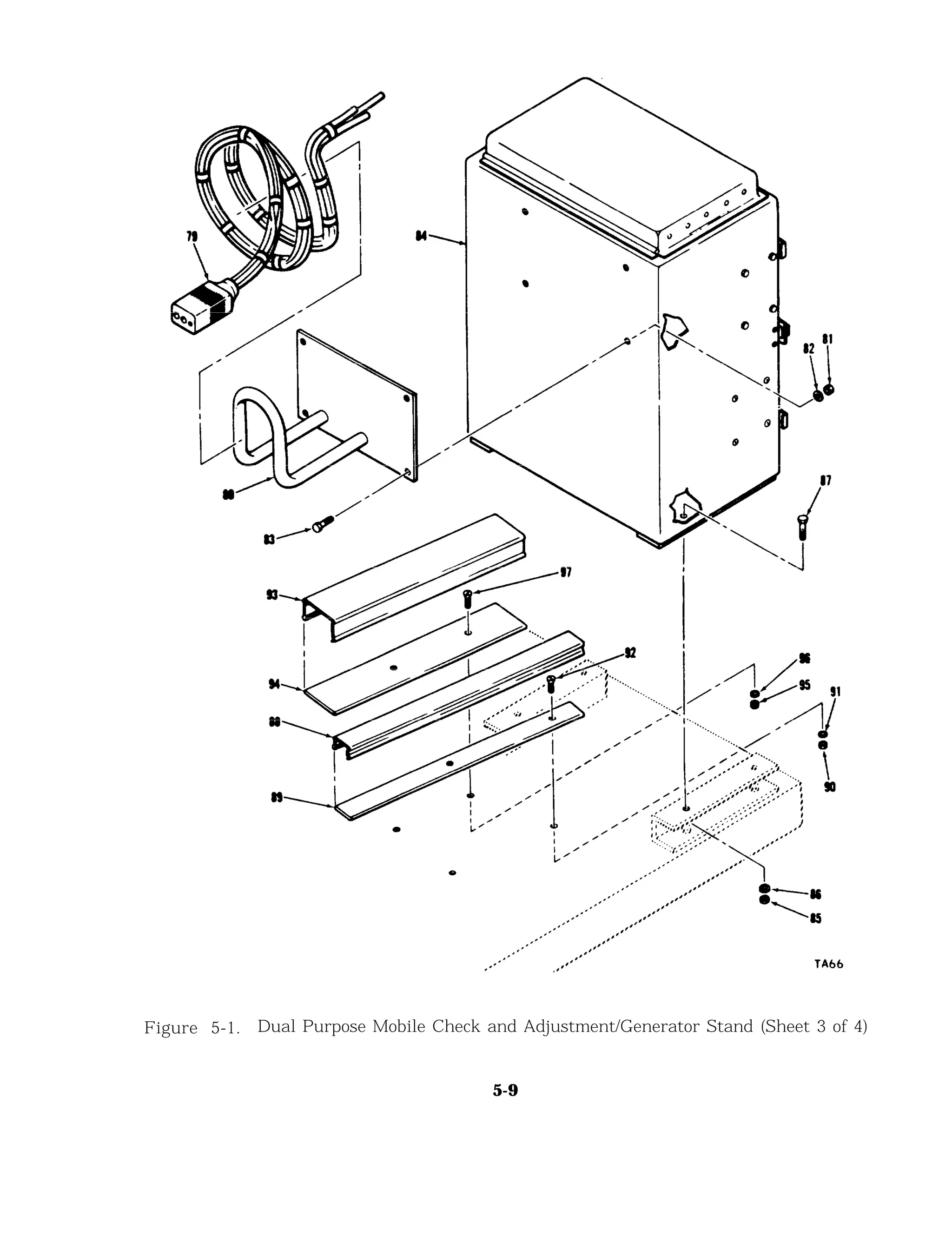 Figure 5-1. Dual Purpose Mobile Check and Adjustment/Generator Stand (Sheet 3 of 4)
5-9
 
