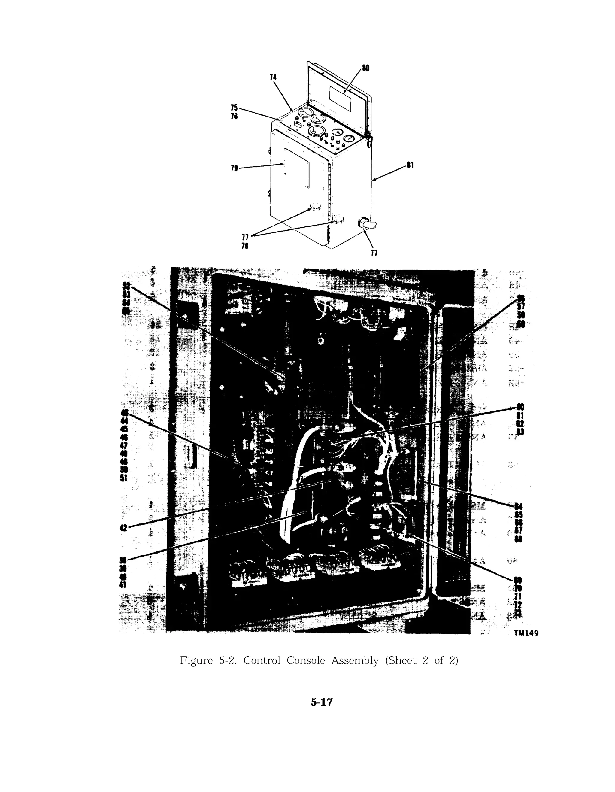 Figure 5-2. Control Console Assembly (Sheet 2 of 2)
5-17
 