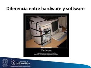Diferencia entre hardware y software
 