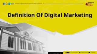 Definition Of Digital Marketing
 