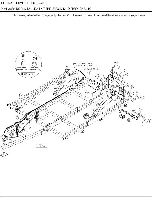 CASE Tigermate 2 DMI Field Cultivator parts catalog