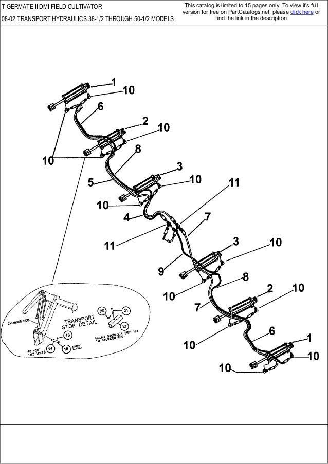 CASE Tigermate 2 DMI Field Cultivator parts catalog