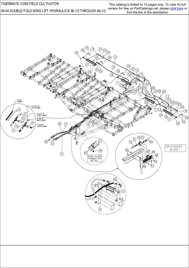 CASE Tigermate 2 DMI Field Cultivator parts catalog