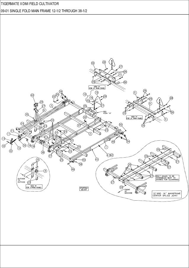 CASE Tigermate 2 DMI Field Cultivator parts catalog