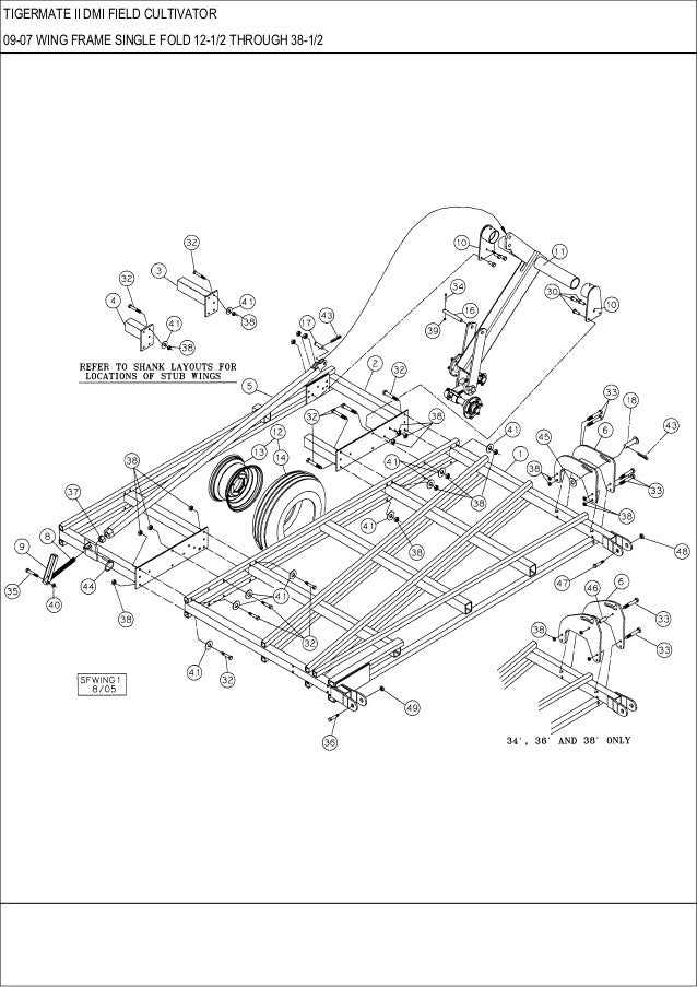 CASE Tigermate 2 DMI Field Cultivator parts catalog