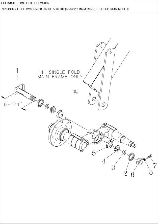 CASE Tigermate 2 DMI Field Cultivator parts catalog