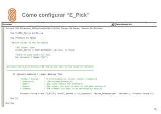 Cómo configurar “E_Pick”
www.sonum-int.com