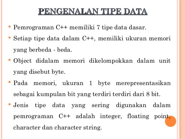 Algoritma Pemrograman - Variabel, Konstanta & Tipe Data
