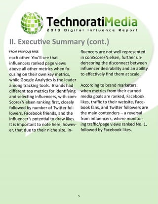 Technorati Digital Influence Report 2013 Slide 5