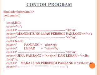Algoritma Pemrograman - Perintah Input/Output | PPT
