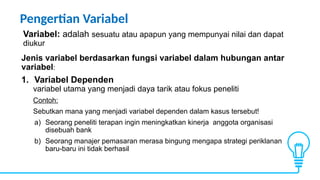 TM 3 - Variabel dan Pengukuran.pptx terbaru | PPTX
