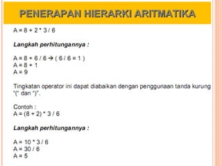 Operator Pemrograman Algoritma Pemrograman - Operator | PPT