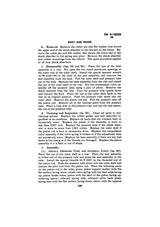 Removal. 
Disaesemhly (figs. 88 
d. Cleaning and Inspection (fig. 89). 
Assembly. 
( 
 