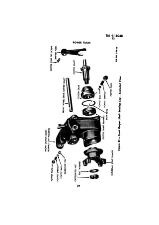 / 
RA 
Figure 21 - Front Output Sbuh Bearing Cap - Exploded View 
 