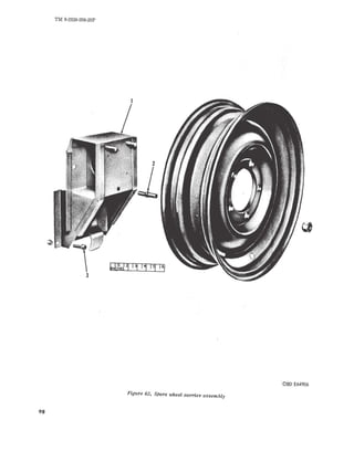98 
TM 9-2320-208-20P 
'ORD E64906 
Figure 62. SPare wheel carrier assembly 
 