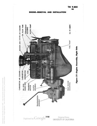 TM 9-805 
66 
ENGINE-REMOVAL AND INSTALLATION 
i 
V 
I 
! 
2 
« 
I 
115 
Generated on 2013-06-14 20:15 GMT / http://hdl.handle.net/2027/uc1.b3243764 
Public Domain, Google-digitized / http://www.hathitrust.org/access_use#pd-google 
 