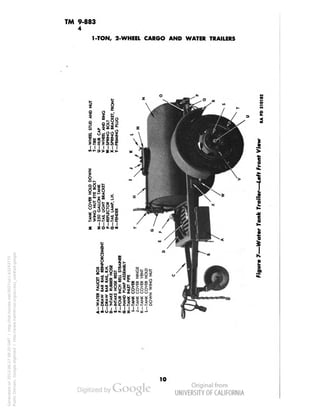 TM 9-883 
4 
1-TON, 2-WHEEL CARGO AND WATER TRAILERS 
d Osj 
£ 
3 
1 
I 
] 
'JnUiilisU-U- 
10 
Generated on 2013-06-27 09:20 GMT / http://hdl.handle.net/2027/uc1.b3243775 
Public Domain, Google-digitized / http://www.hathitrust.org/access_use#pd-google 
 