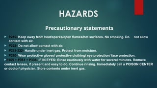 Inert Statement TMA hazard and precautiion. And theri control measure . | PPTX