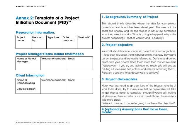 project management module advanced level radio show prep sheet template