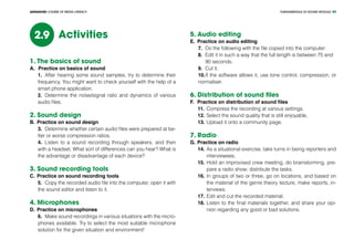 Fundamentals of sound module (basic level) | PDF
