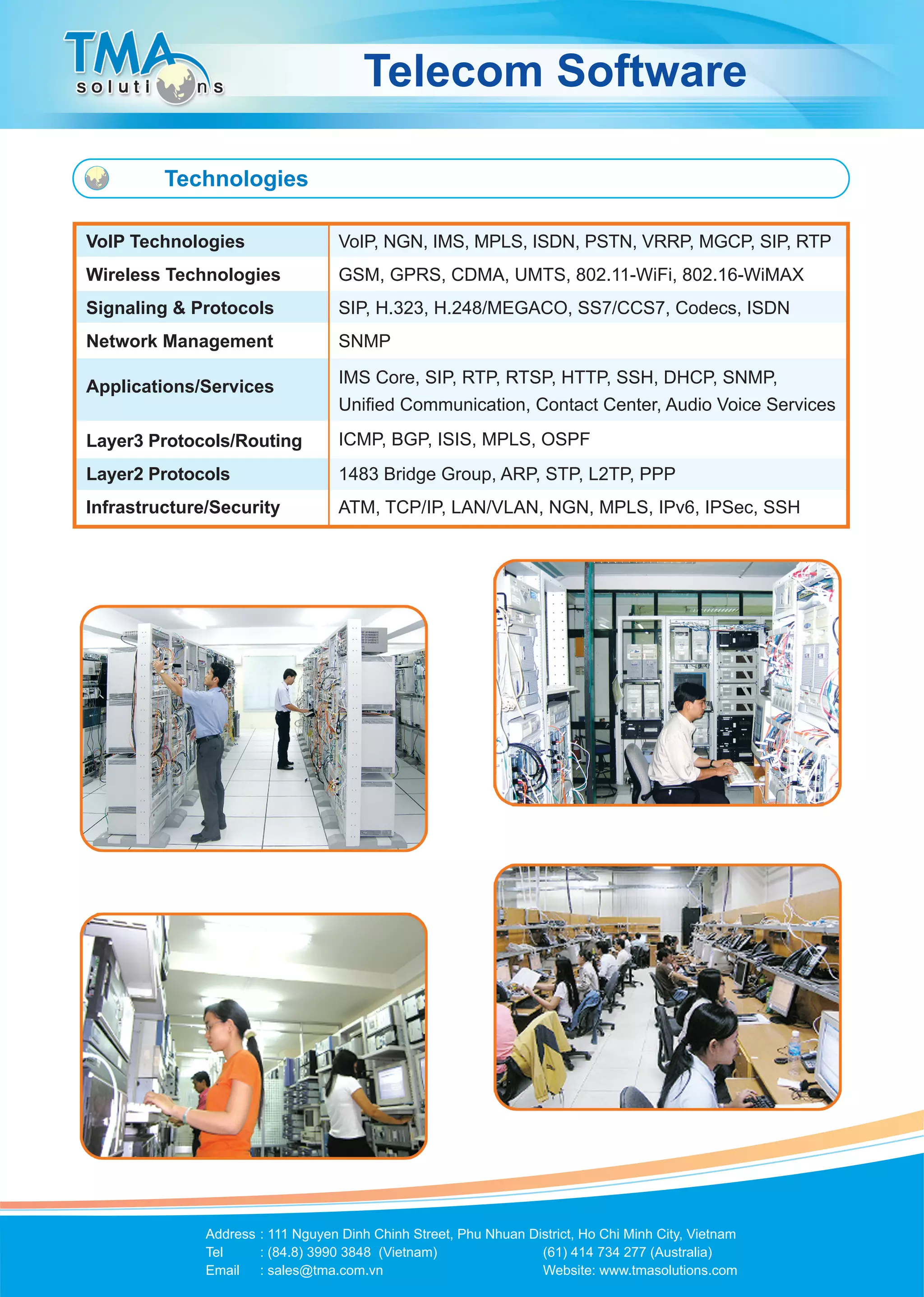 TMA Brochure Telecom Software | PDF