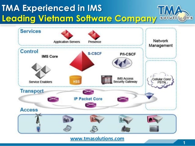 1
TMA Experienced in IMS
Leading Vietnam Software Company
www.tmasolutions.com
 