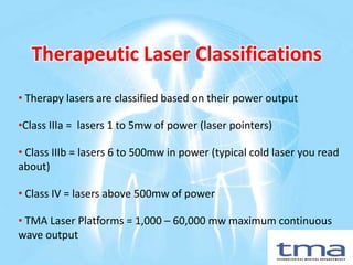 TMA International — Class IV High Power Lasers — Laser Technology ...
